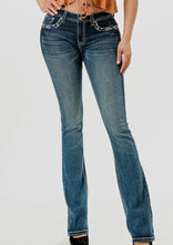 Grace In L.A Steer head boot Cut Jeans