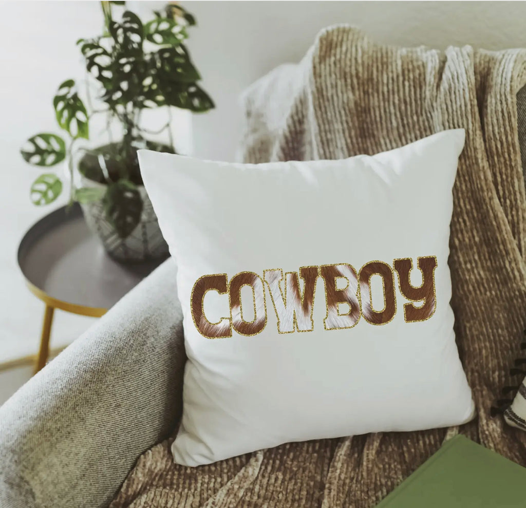 Cowboy Pillow Cover